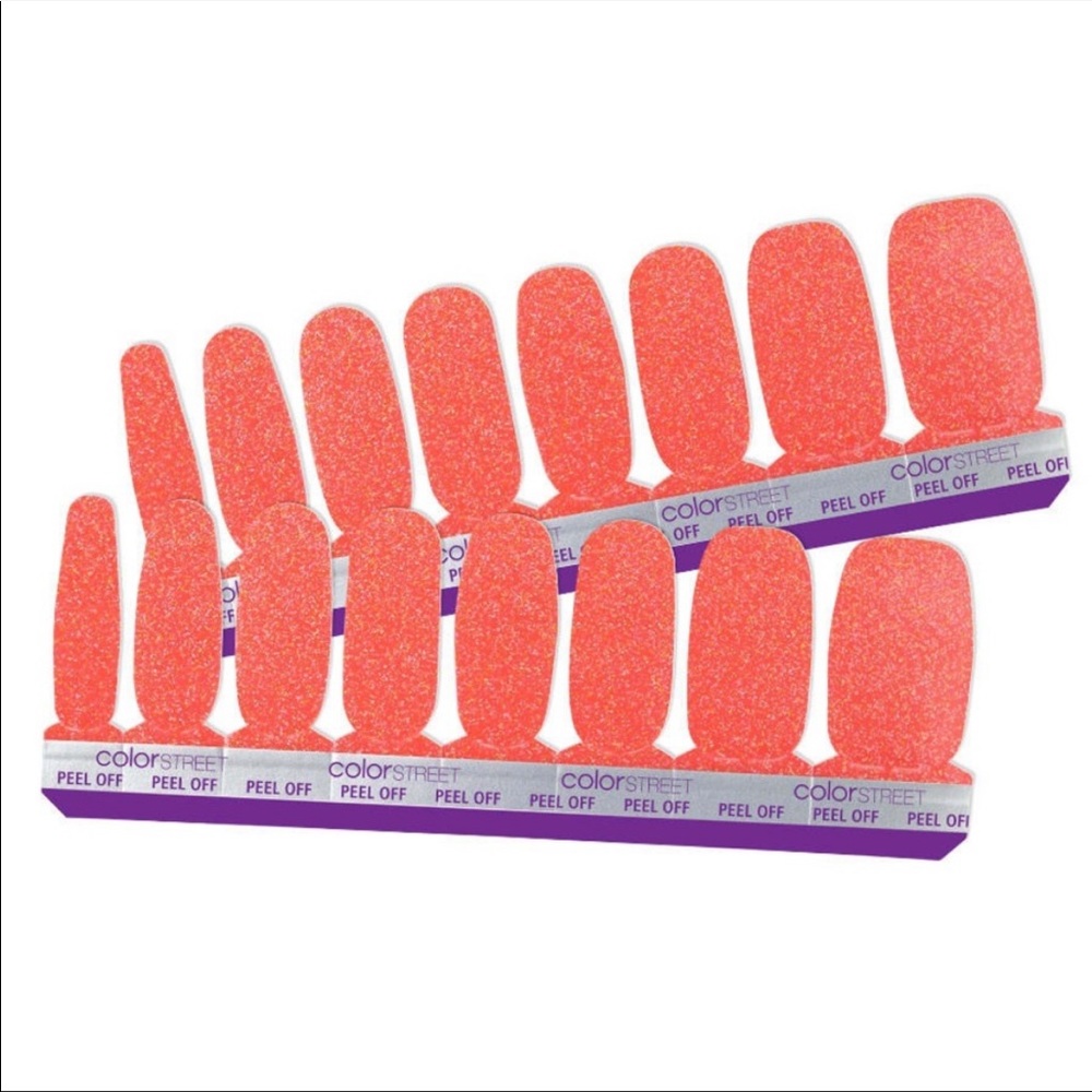 *Retired* Color Street: You’re Corally Invited | Orange Coral Glitter Summer - Picture 16 of 16